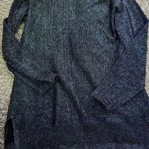 Michael Kors Black and Silver Knit Top